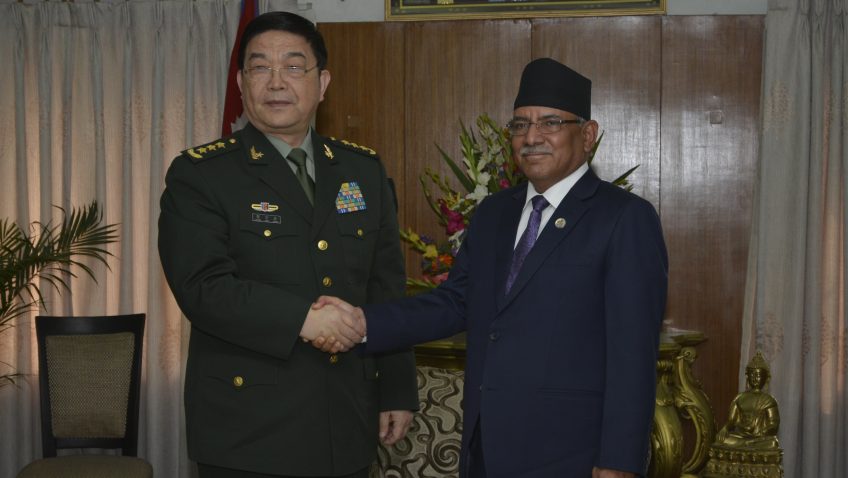 प्रधानमन्त्री र चीनियाँ रक्षामन्त्रीबीच भेट