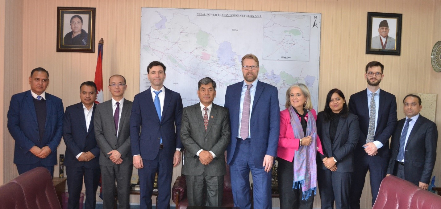 The IMF Mission, led by Mr. Jarkko Turunen, today paid a courtesy call on Hon. Dr. Min Bahadur Shrestha, Vice Chair of the National Planning Commission.