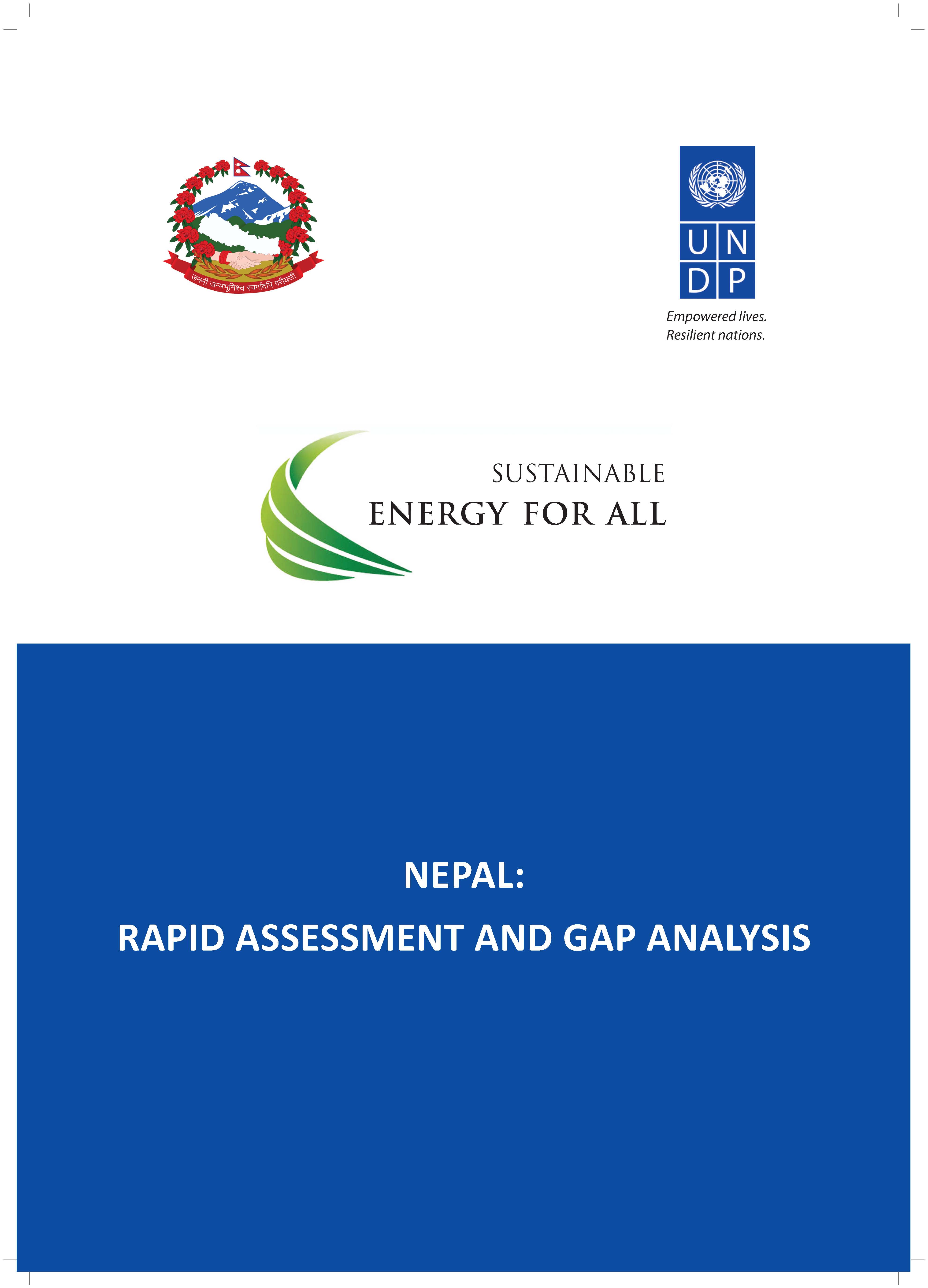 Sustainable Energy For All Rapid Assessment/ Gap Report