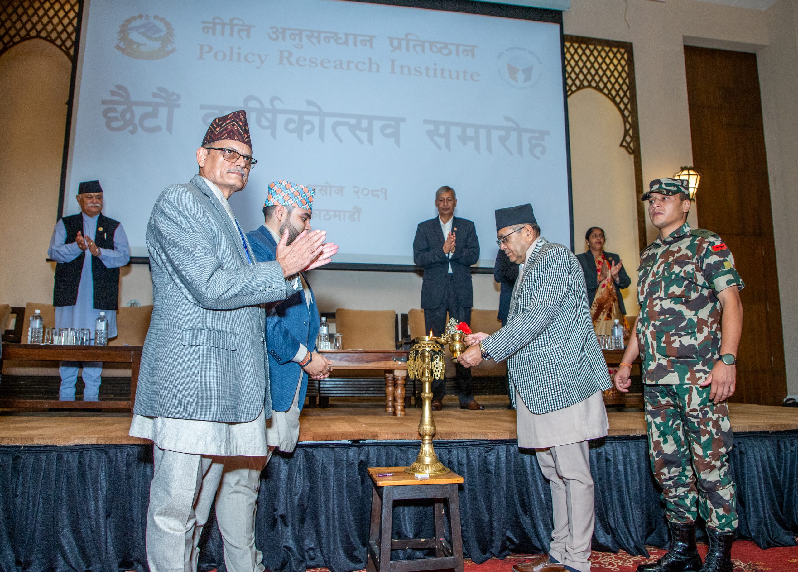 नीति अनुसन्धान प्रतिष्ठानको छैटौँ वार्षिक उत्सव समारोह सम्माननीय सभामुख श्री देवराज घिमिरेको प्रमुख आतिथ्यमा सम्पन्न