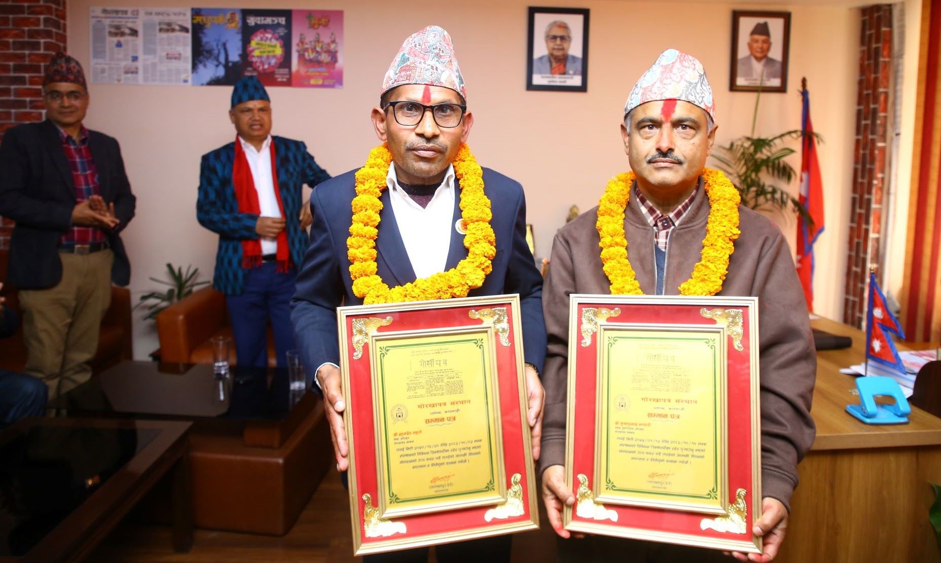 गोरखापत्र संस्थानबाट दुई कर्मचारीको बिदाइ