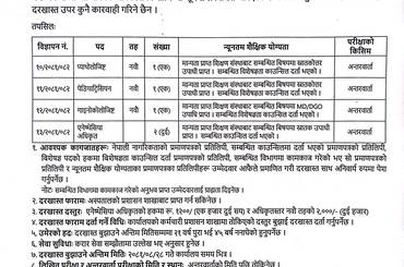 सेवा करारमा जनशक्ति छनौट गर्ने सम्बन्धी सूचना - img