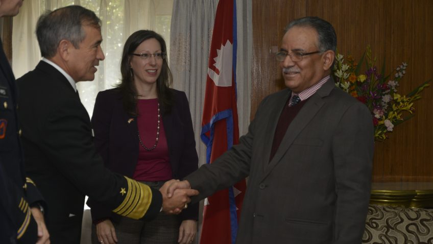 प्रधानमन्त्री र यूएस प्यासिफिक कमाण्डरबीच भेट