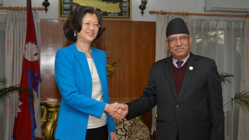 नवनियुक्त चीनियाँ राजदूतको प्रधानमन्त्रीसँग शिष्टाचार भेट