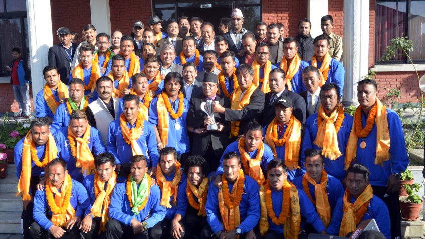 सोलिडारिटी कपका बिजेता खेलाडीलाई प्रधानमन्त्रीद्वारा सम्मान