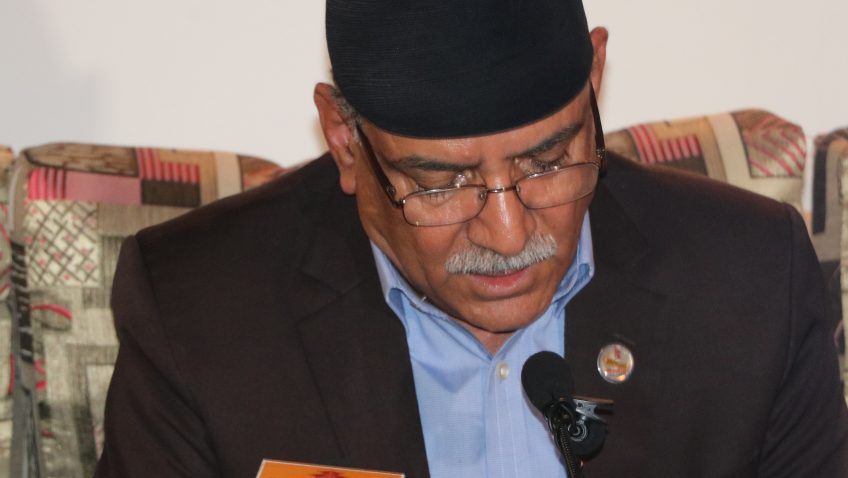 भारतको गोवामा सम्पन्न ब्रिक्स बिमस्टेक आउटरिच शिखर सम्मेलनुमा सहभागी भई स्वदेश फिर्ति पश्चात् सम्माननीय प्रधानमन्त्री श्री पुष्प कमल दाहाल प्रचण्डले त्रिभुवन अन्तर्राष्ट्रिय विमानस्थलमा सञ्चारकर्मीहरूलाई गर्नुभएको सम्बोधन।