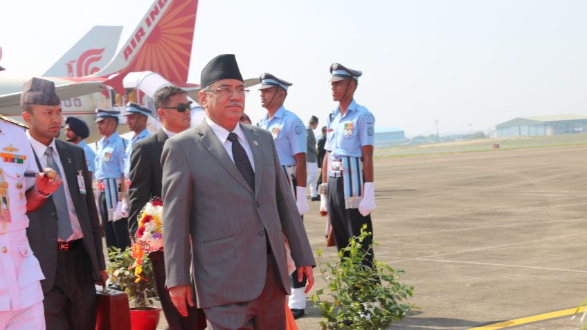 गोवा बिमानस्थलमा प्रधानमन्त्रीको भव्य स्वागत