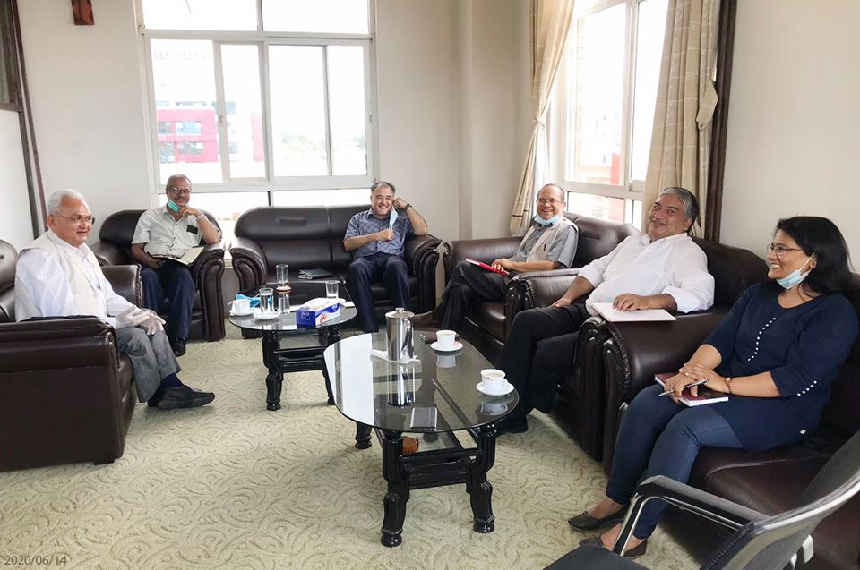 चीनका लागि नेपालका नामित राजदूतसँग नीति अनुसन्धान प्रतिष्ठानको भेटघाट