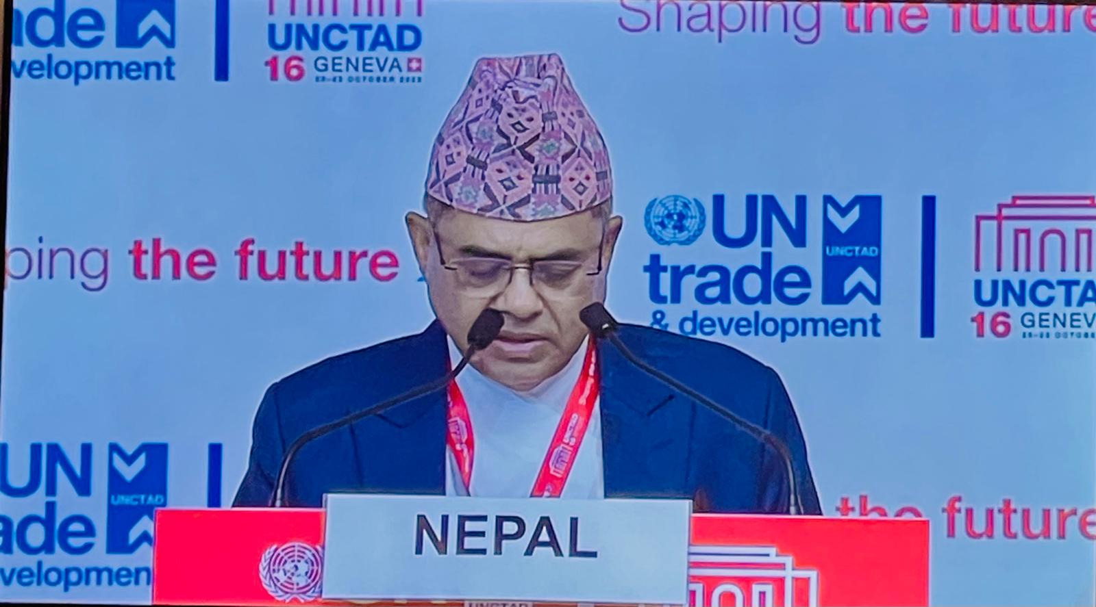 Press Release - Hon'ble Minister addresses UNCTAD 16 in Geneva