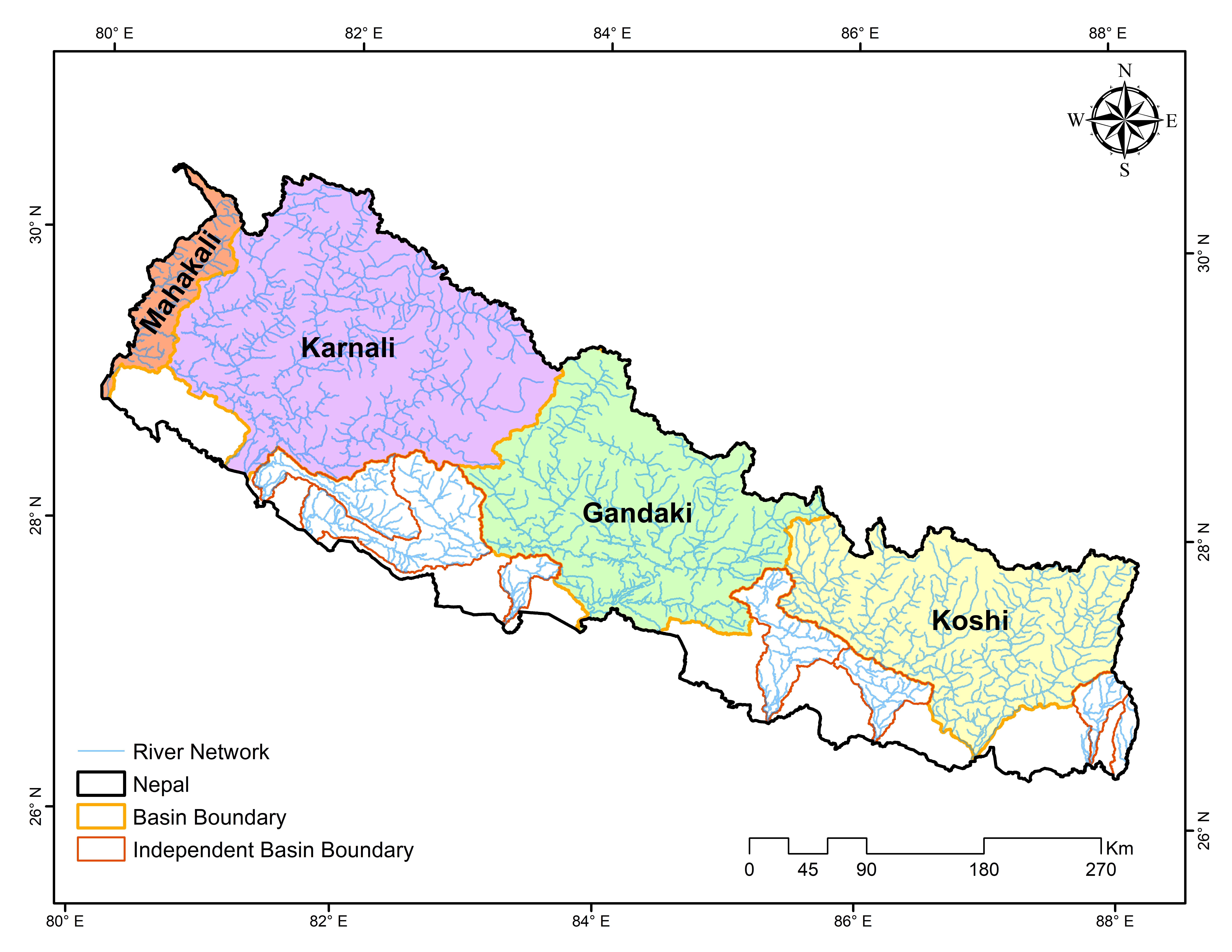 Basin Map of Nepal