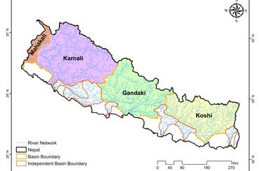 Basin Map of Nepal - img