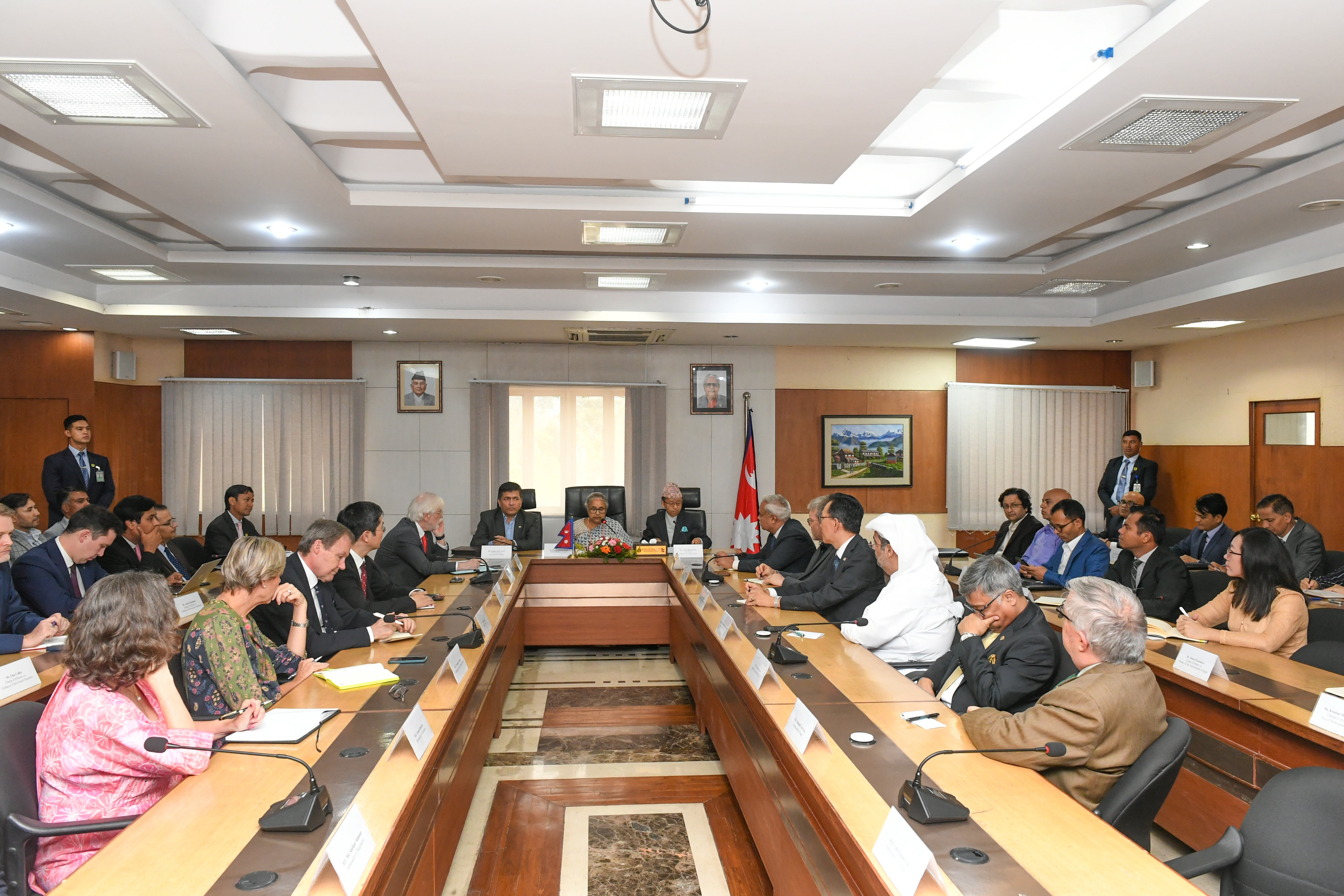 Diplomatic Briefing by the Rt. Hon. Mrs. Sushila Karki, Prime Minister and the Minister for Foreign Affairs of Nepal, to the Diplomatic Corp in Kathmandu
