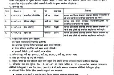 कर्मचारी आवश्यकता सम्बन्धी सूचना। - img