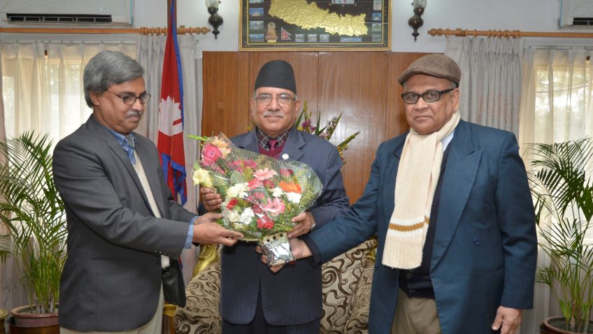 सोसलिष्ट पार्टी अफ बंगलादेशका जनरल सेक्रेटरीद्वारा प्रधानमन्त्रीसँग भेट