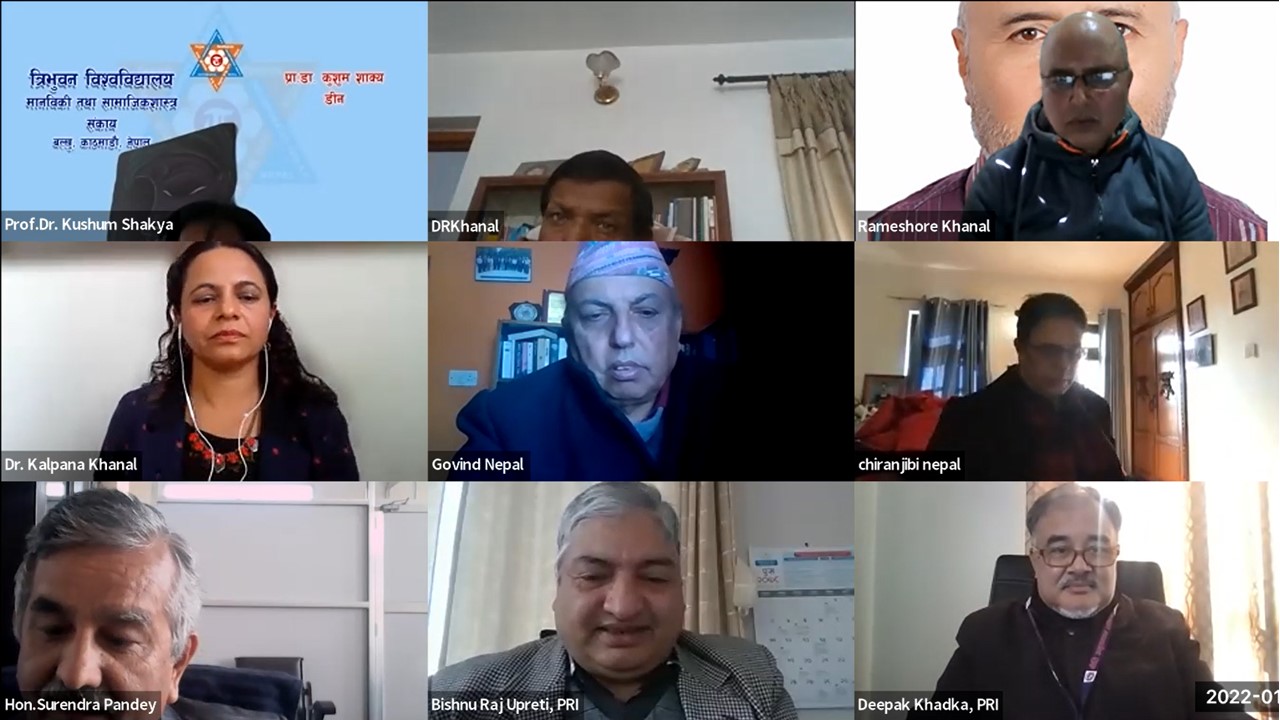 नेपाली अर्थतन्त्रका समसामयिक मुद्दाहरू (चालुखाता तथा शोधनान्तर घाटा, तरलता सङ्कट र पूँजीगत खर्चमा कमी) माथि बहस सम्पन्न