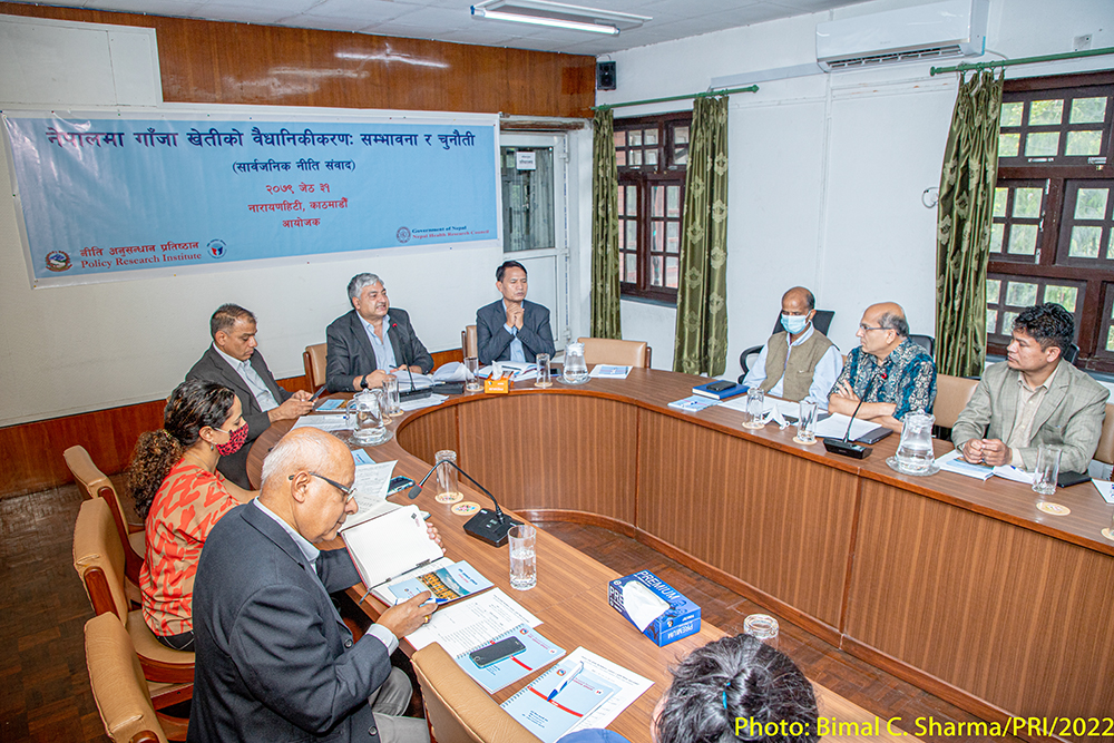 नेपालमा गाँजा खेतीको वैधानिकीकरणका सम्भावना र चुनौती सम्बन्धी संवाद कार्यक्रम सम्पन्न