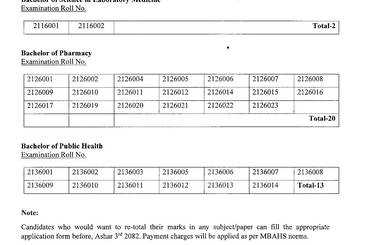 Notice No: 93, Sixth Semester Results - img