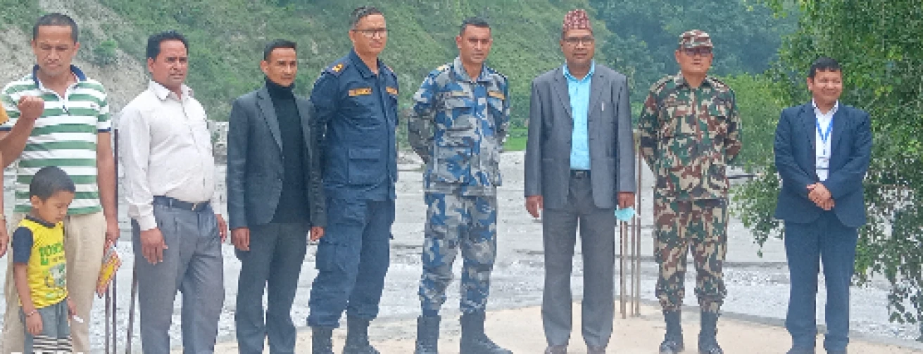 कार्यक्रमको संयुक्त अनुगमनका क्रममा जिल्ला सुरक्षा टोली समेत २०७८।०७९
