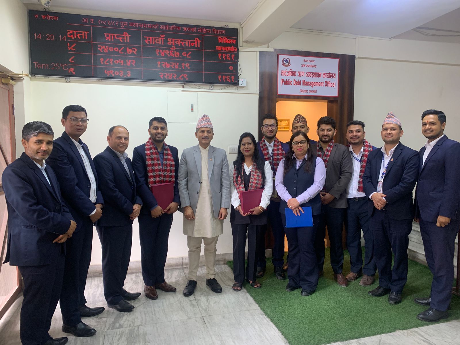 नेपाल राष्ट्र बैकको सर/म्यडमहरुको बिदाई कार्यक्रम ।