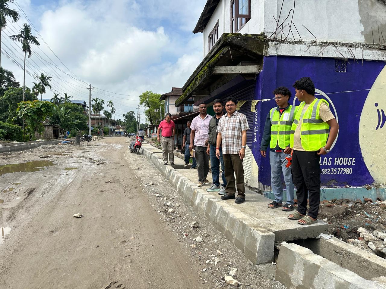 Ongoing Progress Of THE Road In Mechinagar Municipality